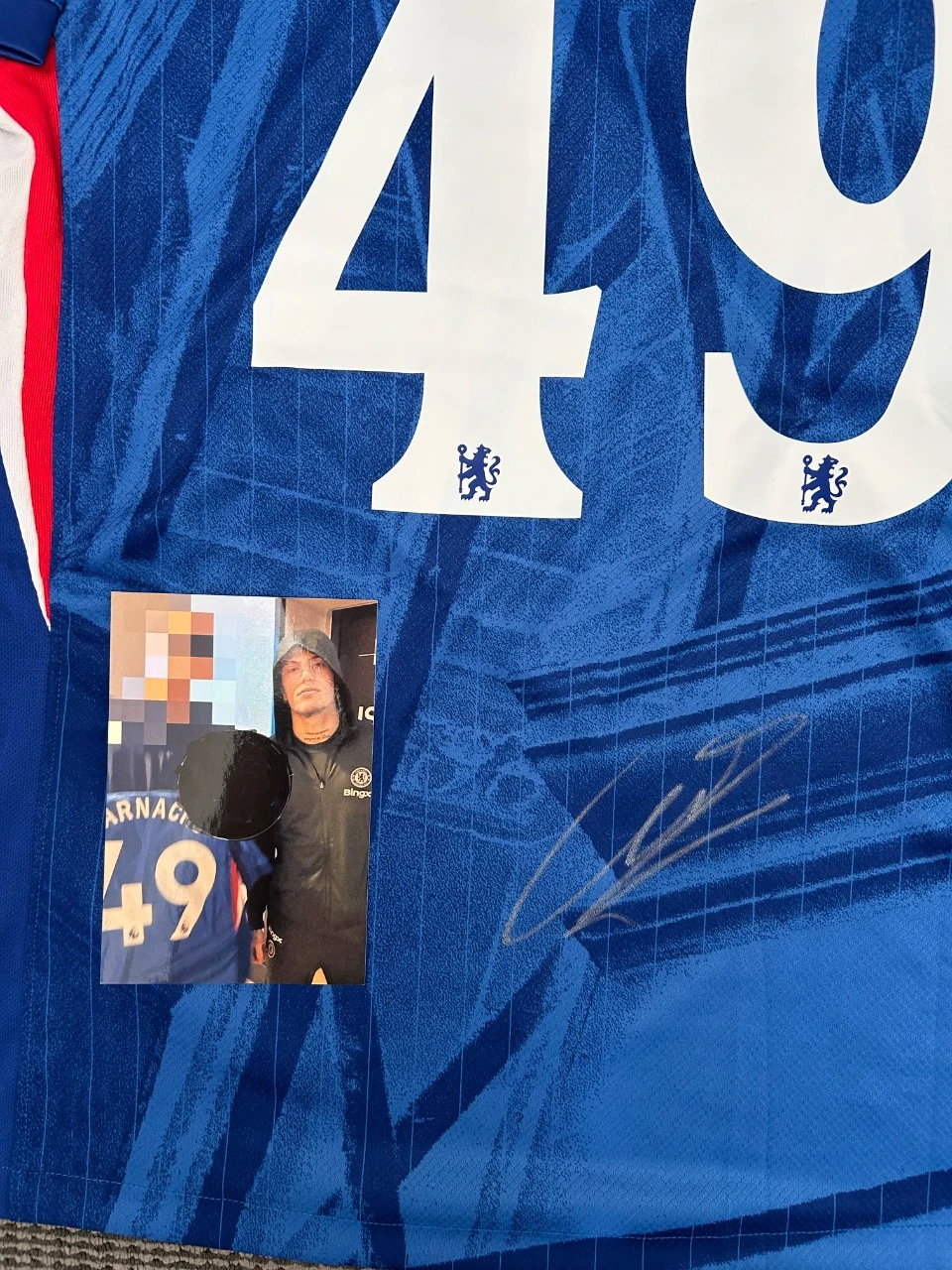 Camisa autografada Alejandro Garnacho, Chelsea – photo 2
